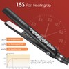 JINRI Professional Salon Flat Iron with 1 Inch Plate Ceramic