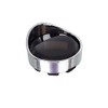 NTHREEAUTO Smoked Bullet Turn Signal Light Lens Cover with Chrome