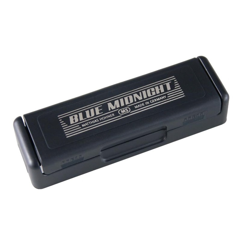 HOHNER Blue Midnight 595/20 A Tone 10 Hole Harmonica Blue