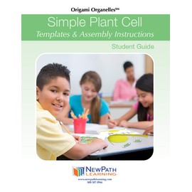 NewPath Learning Simple Plant Cell 3-D Model Making Kit, Set/5 Full-Color, Paper Model Templates & Teacher Guide (24-7731)
