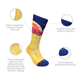 Thunderbird Moisture Wicking Hiking Socks for Women and Men | Pack of 4 - Unisex | Lightweight Socks for Outdoor | Quick Dry Hiking Socks for Men & Women | Nature Design, Medium 6-9