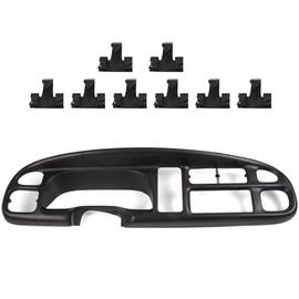 GRAND ORANGE Dash Bezel & Dashboard Cover Compatible with 1998-01 Dodge Ram 1500 Truck /1998-02 Dodge Ram 2500 Truck / 1998-02 Dodge Ram 3500 Truck 2-1/2 Inch Lip W/clips 5EU11DX9AB 68042746AC
