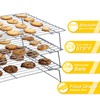 Hunnycook Cooling Racks - 10 * 16 Inch 3PCS Stackable