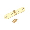 Highpoint Single Small Utility Hinge Brass Plated 56Mm X 13Mm