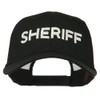 Sheriff Embroidered Military Mesh Back Cap - Black OSFM