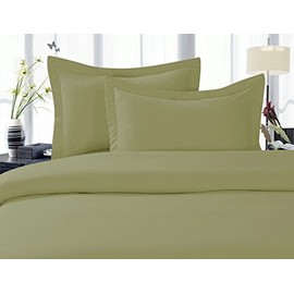 CELINE LINEN Best, Softest, Coziest Duvet Cover Ever! 1500 Thread Count Egyptian Quality Luxury Super Soft Wrinkle Free 3-Piece Duvet Cover Set, King/Cali King, Sage-Green