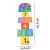 Hopscotch Mat for Kids, 12"×12" Hopscotch Interlocking Foam Tiles, Easy to