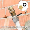 fKiZanthene 6 Pcs Blanking Cap, Radiator Blanking Plug, Gold Plumbing