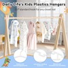 BRFOYU Baby Hangers 100 Pack Non-Slip Kids Plastic Hangers for