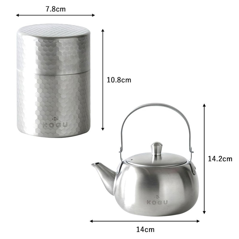 Shimomura 41319 Tea Instruments Set of 2 (Tea Pot /