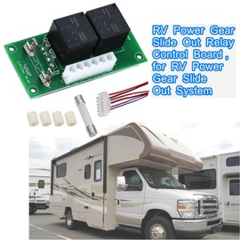 RV Power Gear Slide Out Relay Control Board,for RV Power Gear Slide Out System #Replace Fleetwood 246063 & 14-1130, 14-1098, 14-1086 Relay Control Board 12V 20Amps,Wire Harness Controller Included