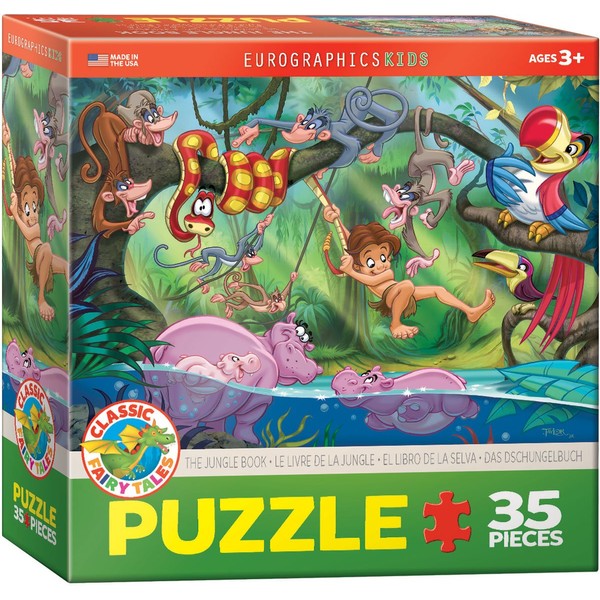 EuroGraphics 35-Piece Classicic Fairy Tales The Jungle Book Puzzle