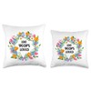Floral Design 100 Years Old Grandpa Grandma 100th Birthday Throw