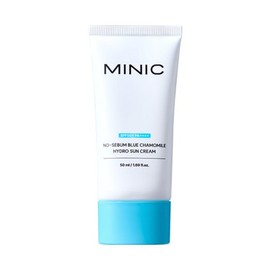 Minik No Sebum Blue Chamomile Moisture Cooling Inorganic Sun Cream SPF50+ PA++++, 1 pc, 50ml / 미닉 노세범 블루 캐모마일 수분 쿨링 무기자차 선크림 SPF50+ PA++++, 1개, 50ml