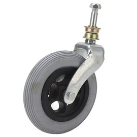 Wheelchair Replacement Wheel Grey 6 Inch PU Inflatable Universal Wheelchair Front Wheel