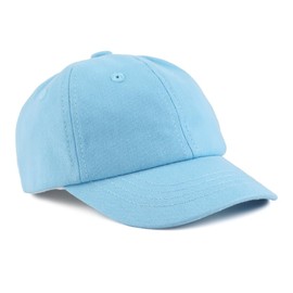 Peecabe Plain Toddler Baseball Hat Unisex Cotton Kids Trucker Hat Adjustable Baby Boys Sun Caps Girls Baseball Cap 1-5Y (52cm(3-6Y), Blue)