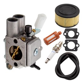 CADUFUELLY C1Q-S233 Carburetor Kit Replacement for Stihl MS251 MS251C Chainsaw Air Fuel Filter Line Spark Plug