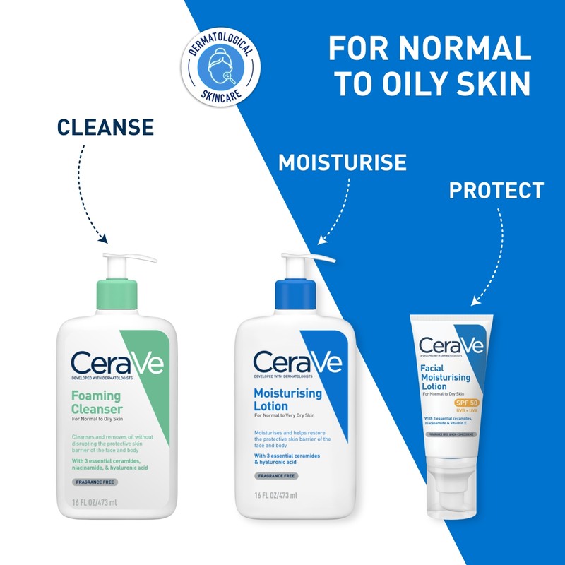 CeraVe Foaming Cleanser - For Normal to Oily Skin (88ml
