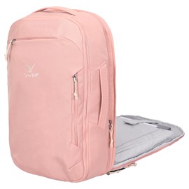 Hynes Eagle TSA Friendly Travel Backpack for Men Women Carry on Backpack 40L Flight Approved Laptop Backpack for 17 inches Compressible Weekender Bag Overnight Backpack Pink