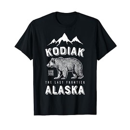 Kodiak Alaska T Shirt Bear The Last Frontier Bears Vintage T-Shirt