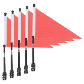 BESPORTBLE 5 Sets Bicycle Flag Safety Flag for Trailers Advertising Flagpole Bicycle Lights Accessories for Children's Bikes Bike Accessories Safety Flags Safety Flag on Handlebar Metal