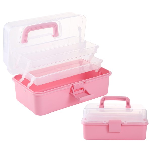 Flower River 11(in) Versatile Three-Layer Folding Organizer Box,Ideal for Art