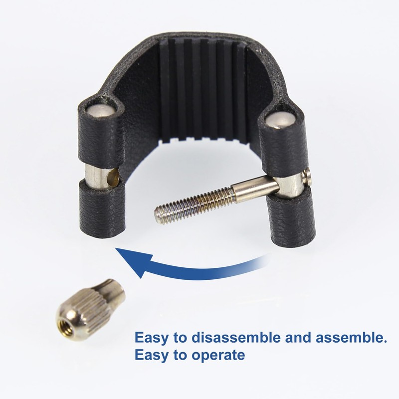 Soprano Saxophone Ligature Fastener, Leather Ligature for Soprano Saxophone Sax
