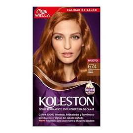 Tinte para cabello Koleston 674 tabaco cobrizo