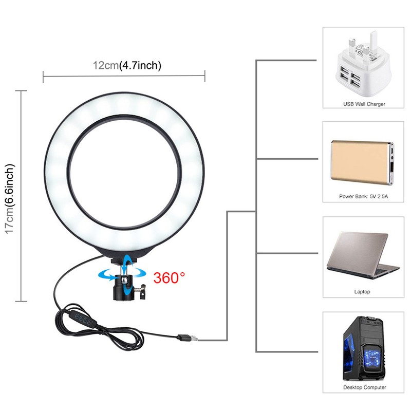 PULUZ Rabbit Cage Tripod Metal Mount with Ring Light Mic