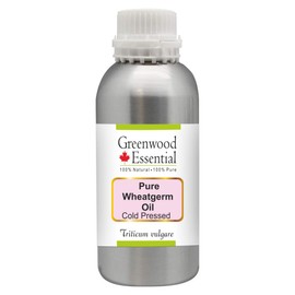 Greenwood Essential Pure Wheat Germ Oil (Triticum vulgare) Natural Therapeutic Quality Cold Pressed 630 ml (21.3 oz)