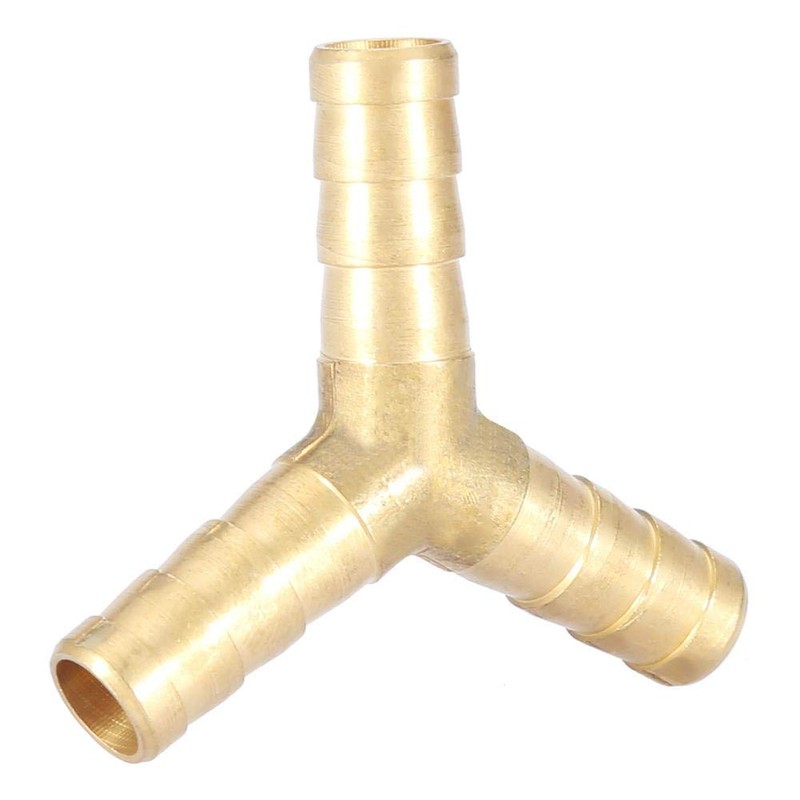 Akozon Barb Hose Fitting Y-Shape Barbed 3-Way Connector Barb Hose