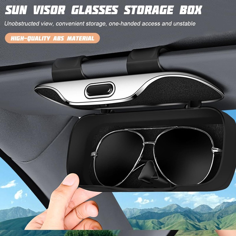 zipelo Sunglasses Holder for Car Sun Visor, Protective Automotive Eyeglasses