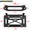 XOOKUN Detachable Hawse Fairlead License Plate Mount, Heavy Duty Winch