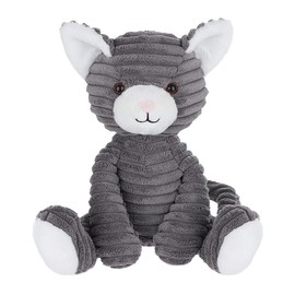 Apricot Lamb Toys Plush Corduroy Cat Kitten Stuffed Animal Soft Cuddly Perfect for Child 8.7 Inches