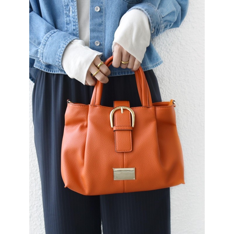 SHIPS for Women 310041231 Bag, Plate, Tuck Tote, Orange2