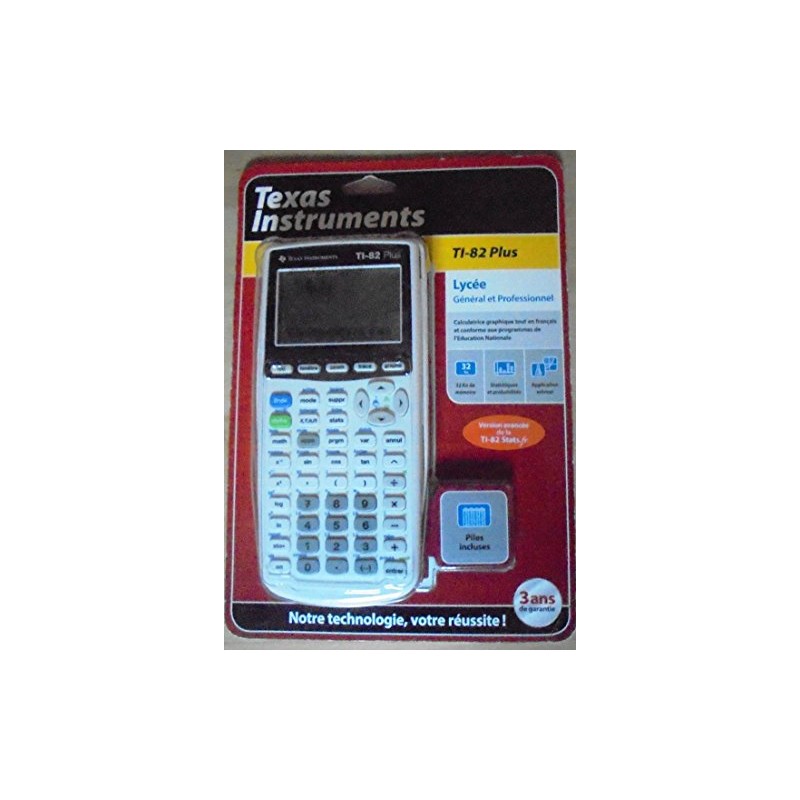 Texas Instruments TI 82 PLUS Graphing Calculator