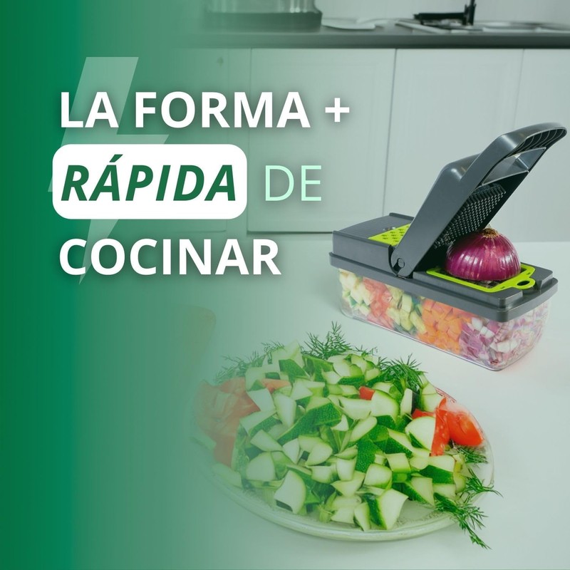 Picador De Verduras 12 En 1 Cortes Precisos KN0001