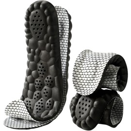 ZYHSLZ Plantillas Memory Foam Fascitis Plantar,Plantillas de Gel para Mujer y Hombre,Tejido de grafeno Desodorante,Antideslizantes,Alivio De Dolor En Pies,Cortables,para Zapatillas (Blanco, 41-42)