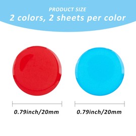 SUPERFINDINGS 4Pcs 2 Colors Hot and Cold Water Stickers Faucet Tip Label Stickers Hot and Cold Signs Waterproof Plastic Labels for Home Kitchen Bathroom Toilette Faucet Shower Label