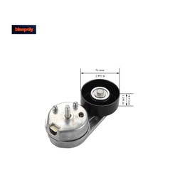 binopoly 38279 Drive Belt Tensioner Assembly With Pulley For 2000-2009 Ford Five Hundred/Fusion/Escape S-Type/X-Type/Vanden Plas LR3/Range Rover Mazda Tribute OE#89370 PQG500030 4L8E6B209AB