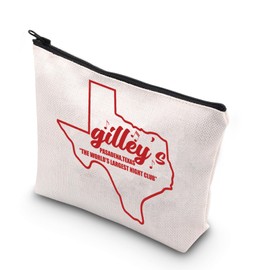 JNIAP Gilley's Night Club Makeup Bag Cowboy Bud & Sissy Movie Gifts Gilley's Pasadena Gifts Gilley's Honky Tonk Zipper Pouch, gilley’s mb, Fit