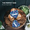 1 x Heart Coaster - Name Hanna Tropic Flamingo Palm