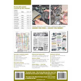 Honda CB600F Hornet ('07 to '12), CBF600 ('08 to '12) & CBR600F ('11 to '12)