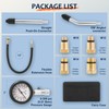 ZEAJSRU Engine Compression Tester Kit 8PCS, 0-300 PSI Cylinder Pressure