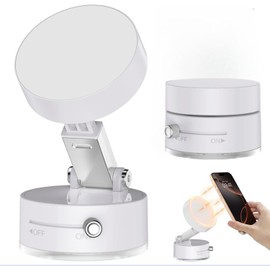 Tirlsy Car Phone Holder, Vacuum Suction Magnet Phone Holder, Industrial-Strength Suction Cup Phone Mount H Older for Smooth Surface Metal, Glass, Wall, Mirror & Car Window | Portable,Wireless, White