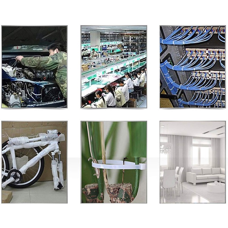 12" Heavy Duty Self Locking Nylon Cable Zip Ties,100 Pcs