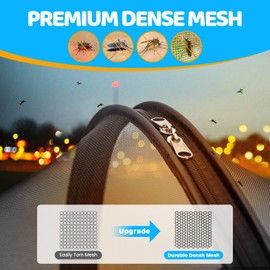 Orzbow Mosquito Net for Infant Car Seat | Universal Baby Mosquito Net Cover for Doona Car Seats and Strollers, Breathable & Durable, 2-Way Zippers, Baby Summer Travel Camping Essentials, Black