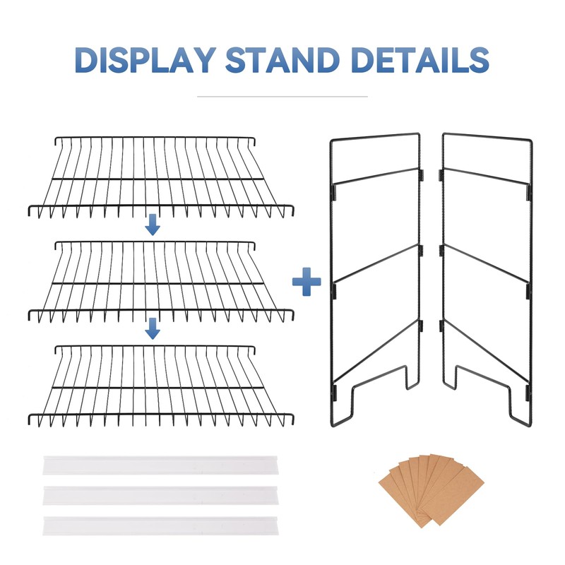WWN Black 3-Tier Candy Display Rack 24 * 23 *