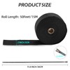 NEZUIBAN Exhaust Wrap 2" x 50FT, High Temp Header Wrap
