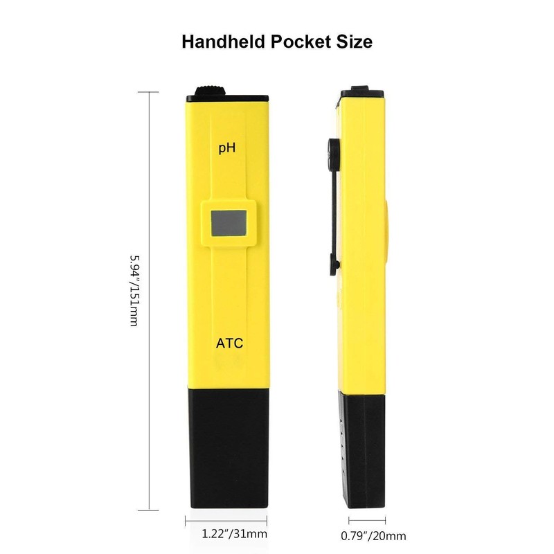 Nynelly Digital PH Meter, PH Tester, Digital Electric PH Meter,